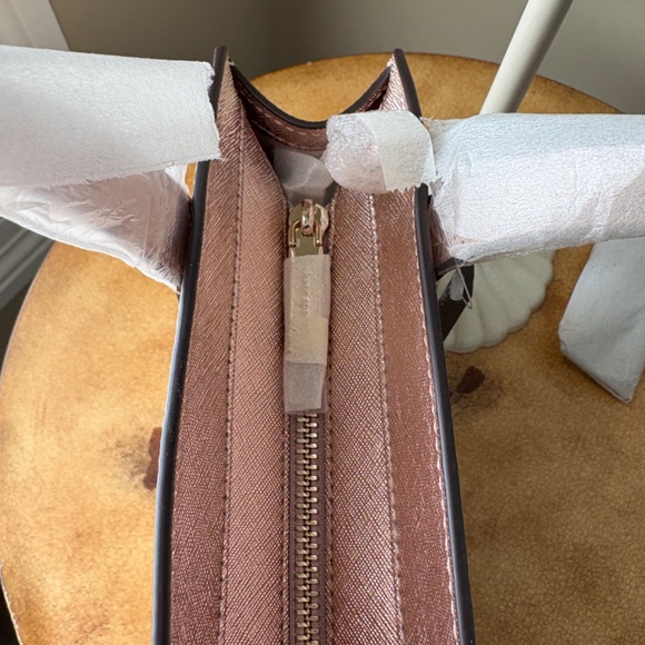 Kate Spade Rose Gold Tinsel Satchel - Picture 7 of 13